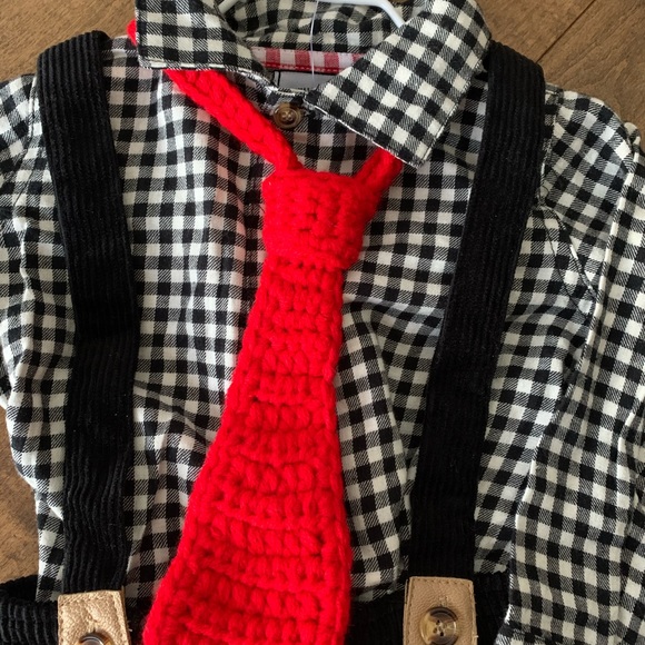 NWT Mud pie boys suspender outfit . - Picture 2 of 4